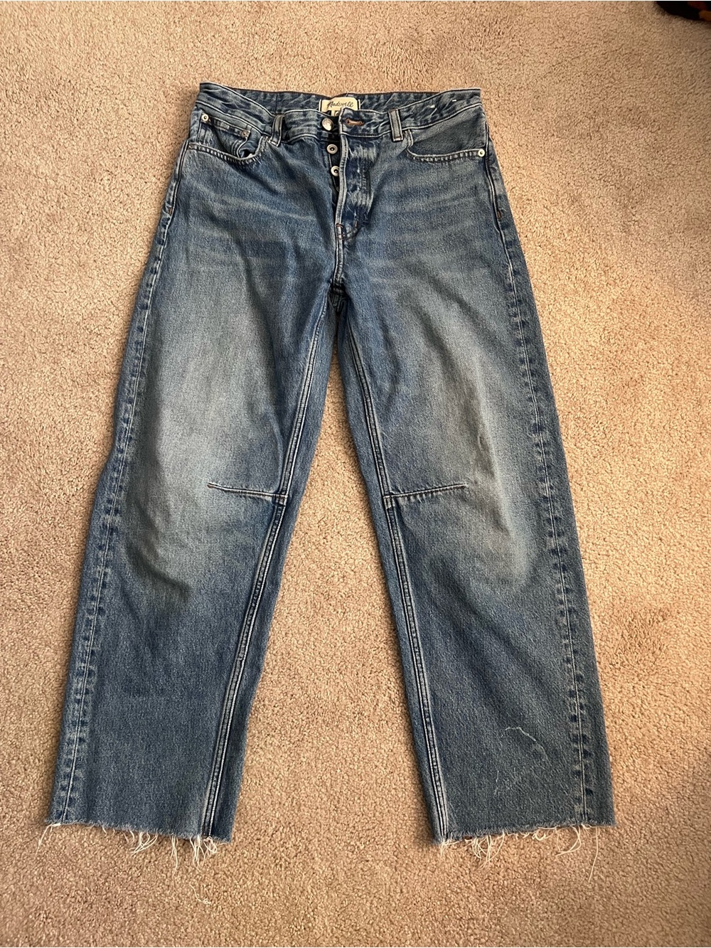 Madewell Darted Barrel Leg Jean - Picture 1 of 5